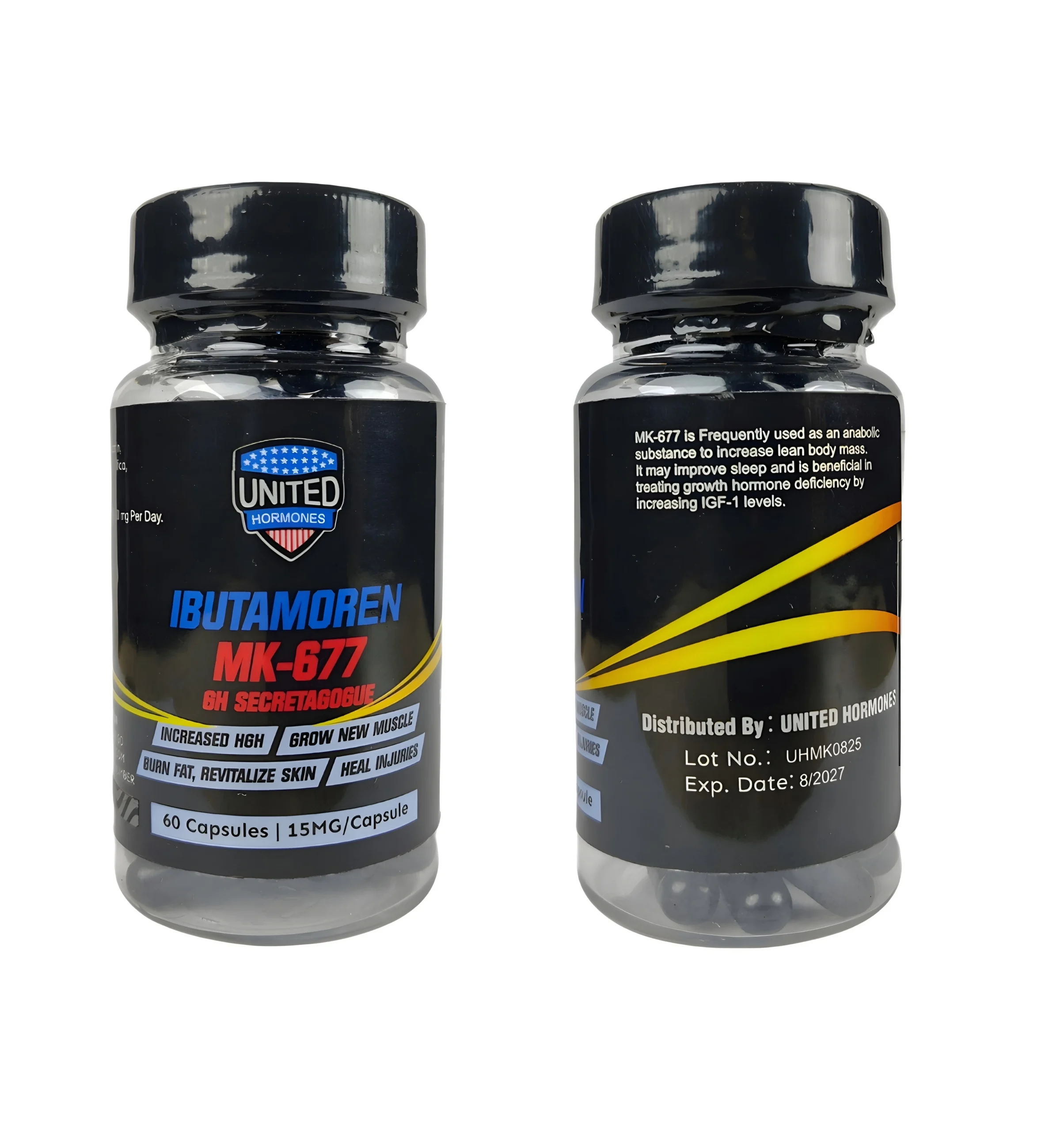 Ibutamoren MK-677 (GH Secretagogue) – 15mg Capsules | United Hormones